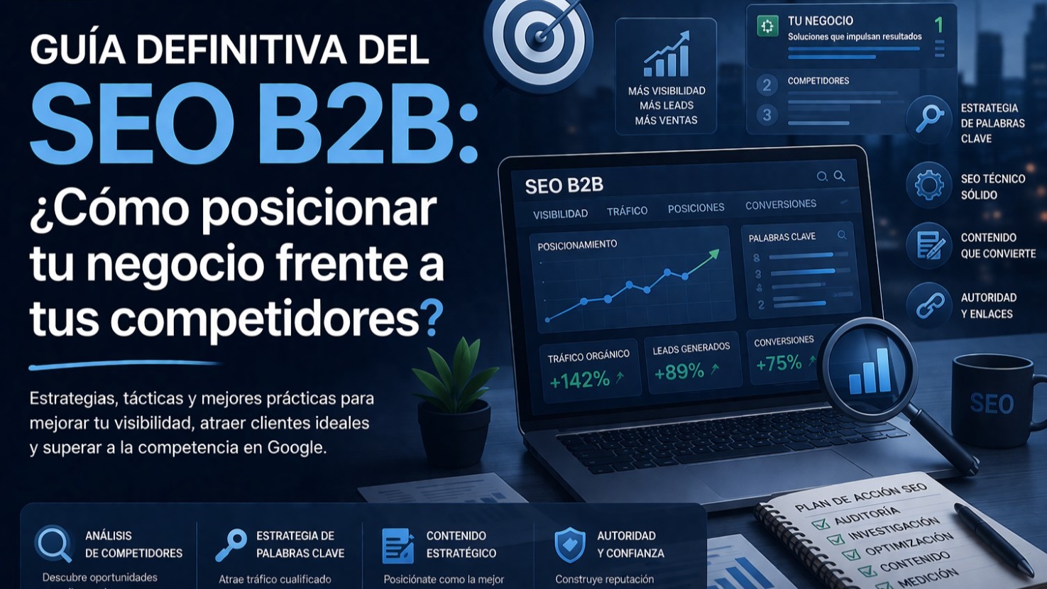 Guía definitiva del SEO B2B: ¿Cómo posicionar tu negocio frente a tus competidores?